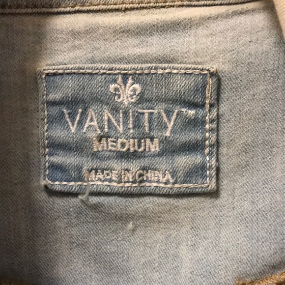 Light Jean vest with jace sides - Picture 2 of 3